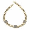 2845 Bransoletka elegancka złota 16+3cm pozłacana 14k Xuping cyrkonie